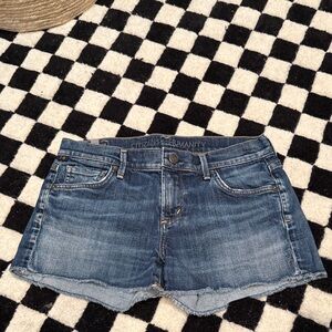 Citizens Of Humanity Blue Denim Cutoffs